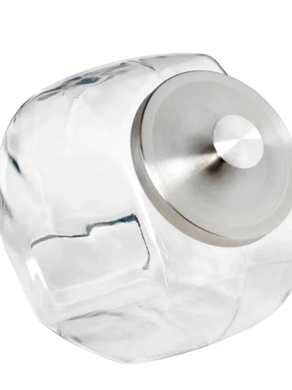 Anchor Hocking Glass 1/2 Gallon Penny Candy Jar w/ Chrome Cover
